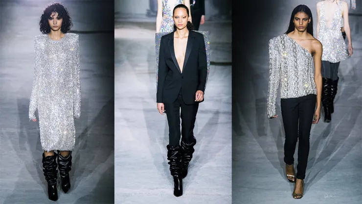 安東尼在YSL第一場巴黎時裝秀