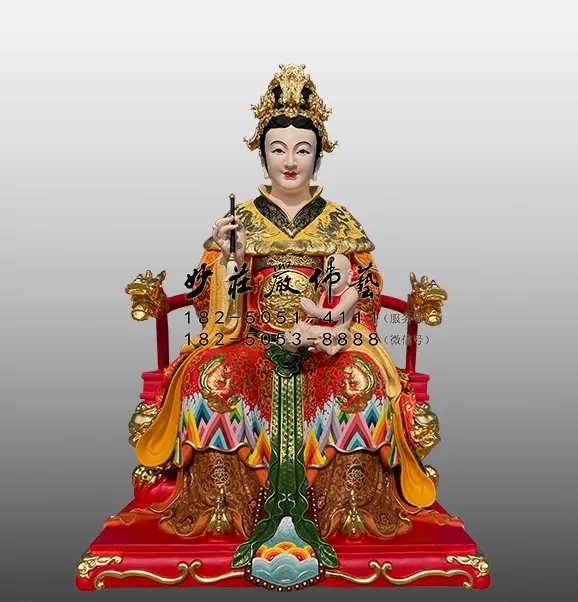 送生娘娘彩繪神像