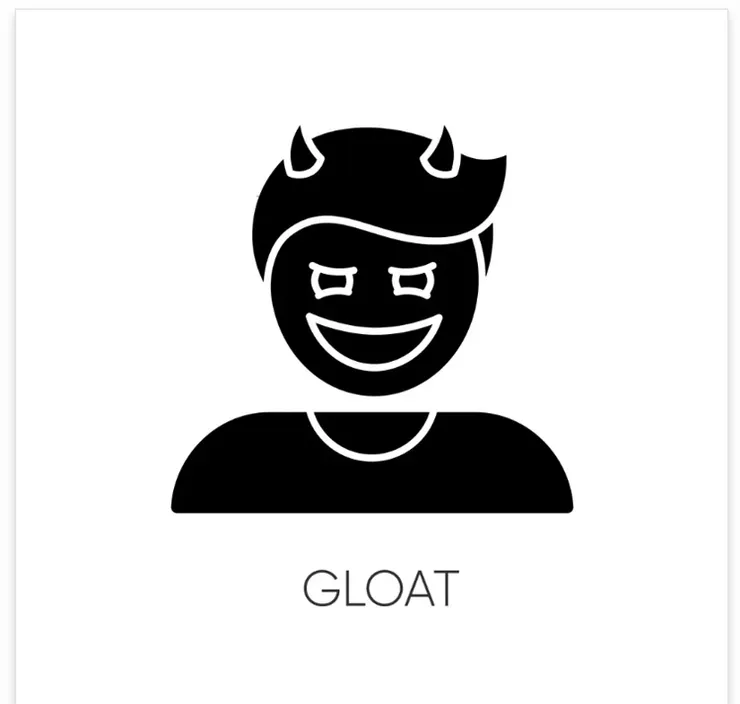 Gloat幸災樂禍(圖片引自連結內容)