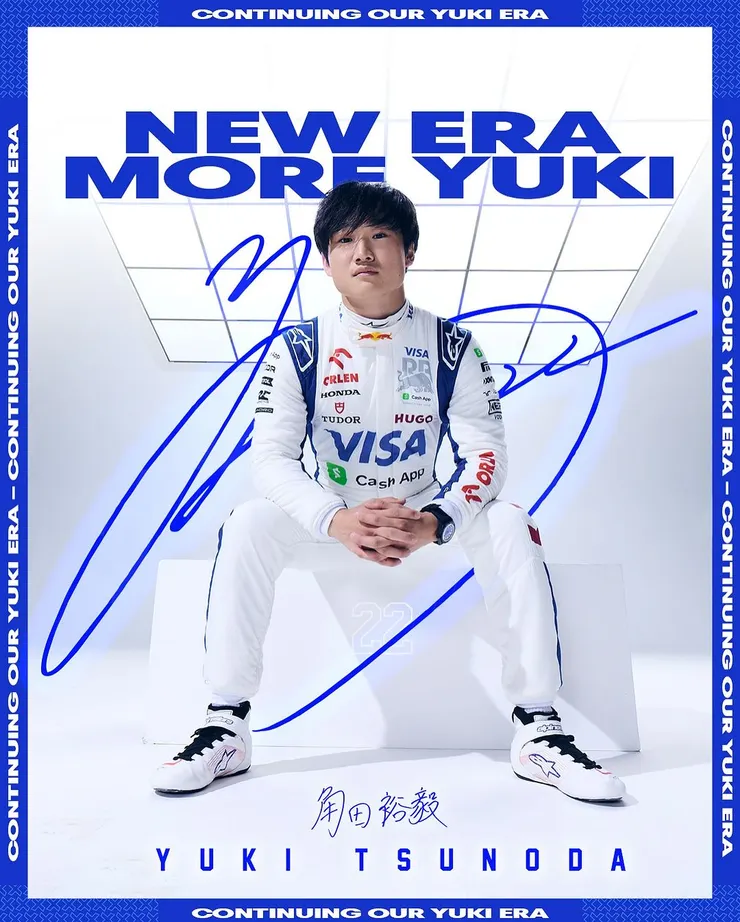 本賽季多次拿下積分後，角田也收到了其他車隊探尋轉隊可能性，讓紅牛的管理層不得不提高警覺，早早便宣布與他續約，確定出戰2025賽季