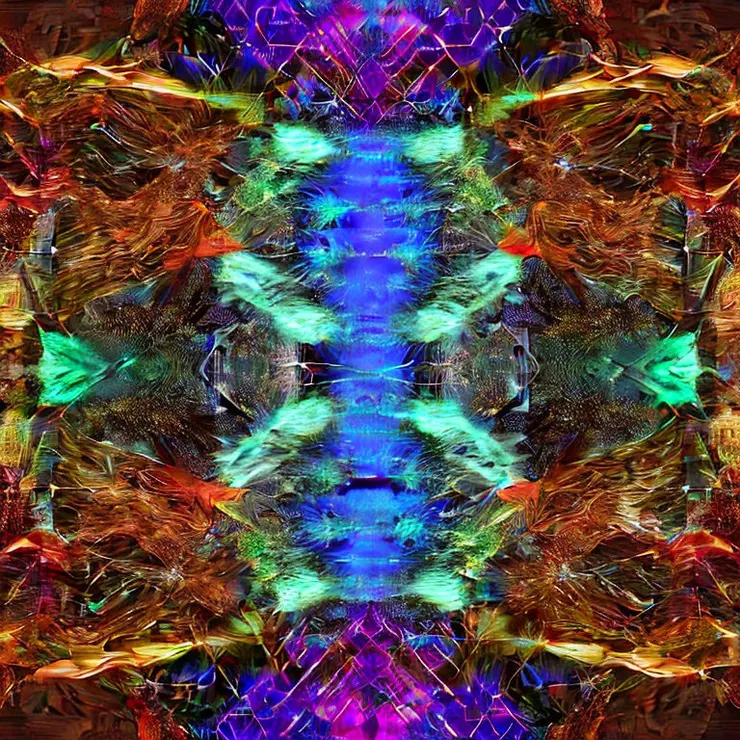 圖說：迷途的演算法，在煉成失敗時所窺見的數據內核。