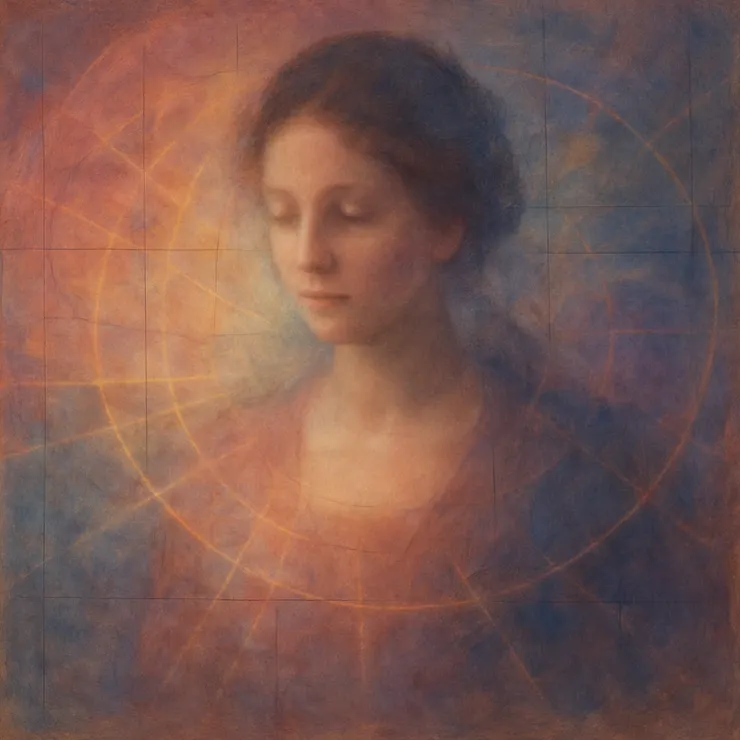 Her maps were not static - each shimmered, blurred, and overlapped, alive with the shifting hues of time.