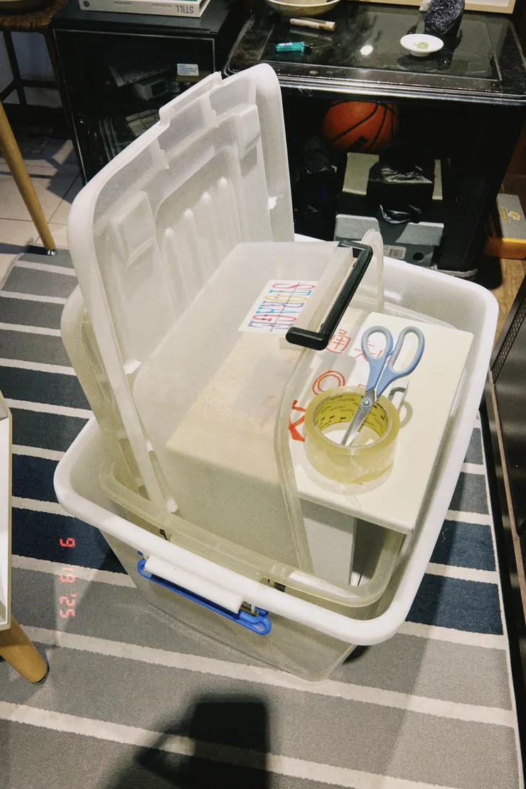 大塑膠收納箱回收 3 個