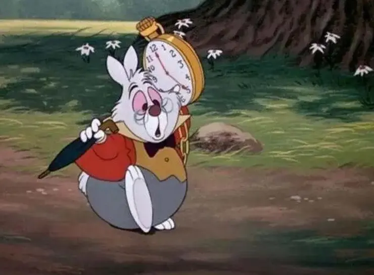 《愛麗絲夢遊仙境》快到遲到的兔子先生