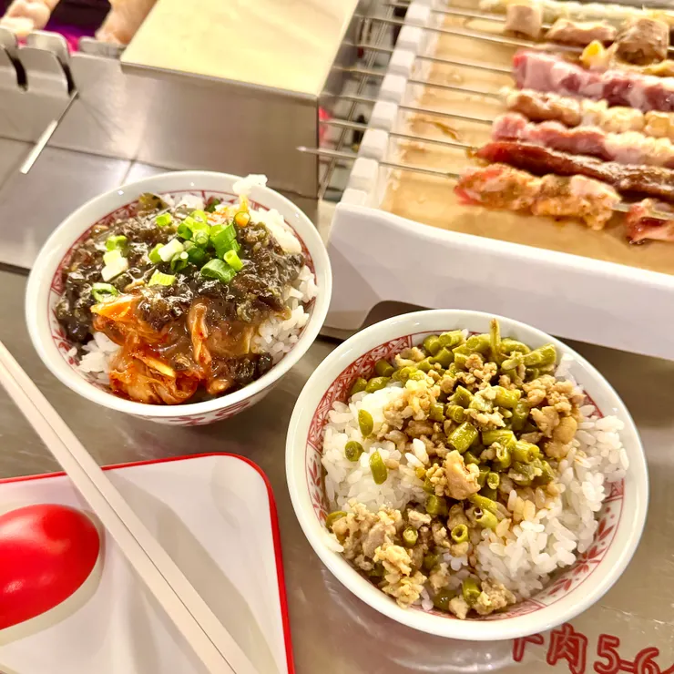 怪怪飯（80元）& 酸豆角飯（60元）
