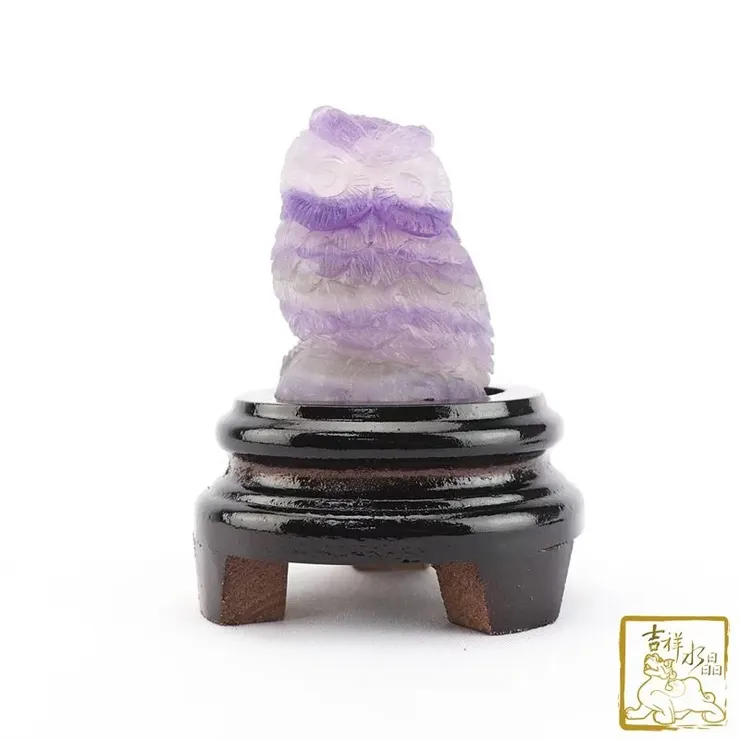 紫螢石貓頭鷹 264g 提振精神