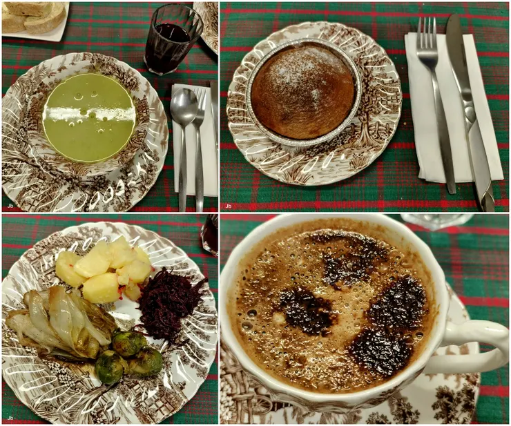 【在帕布麵包店的Prsada大餐，奶素，没有刺激性飲料。】