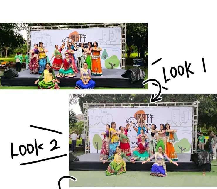 ✨第二首《Jai Ho 勝利之歌》, 這樣的台上台下編排,竟然讓畫面更有層次—— 是一次意外的安排,卻成了意外的美好。