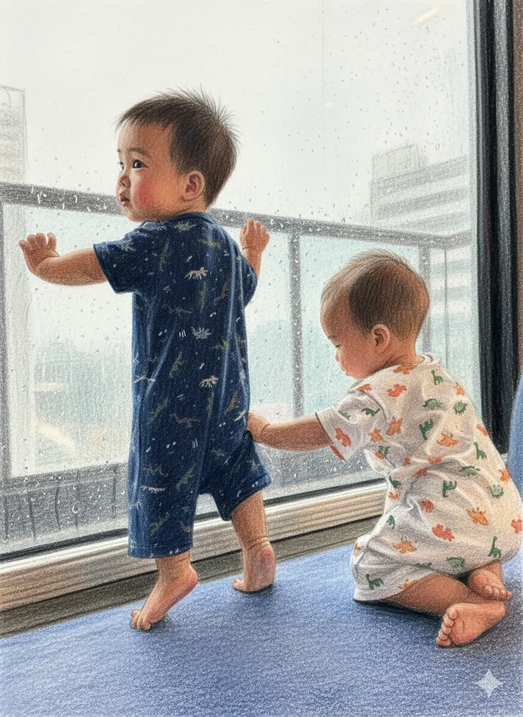 雨天無法出門累積經驗的樂多