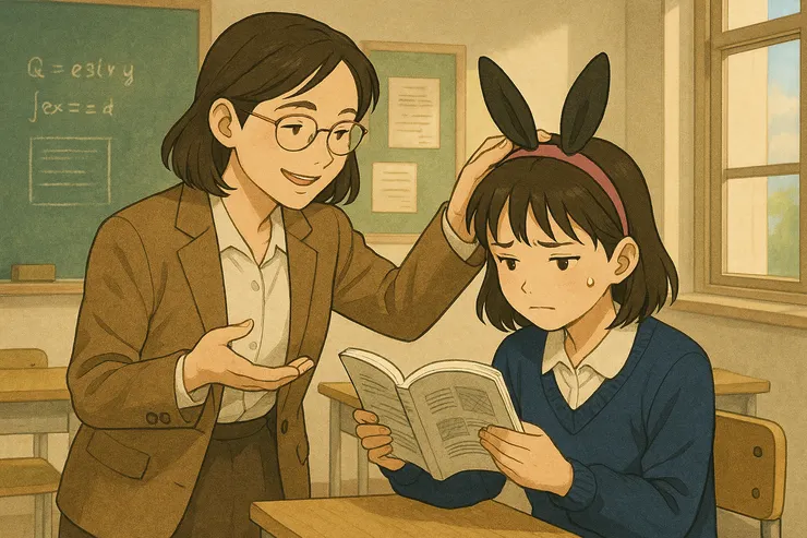 安慰哀傷小兔子！(小昕咒語Copilot繪圖)