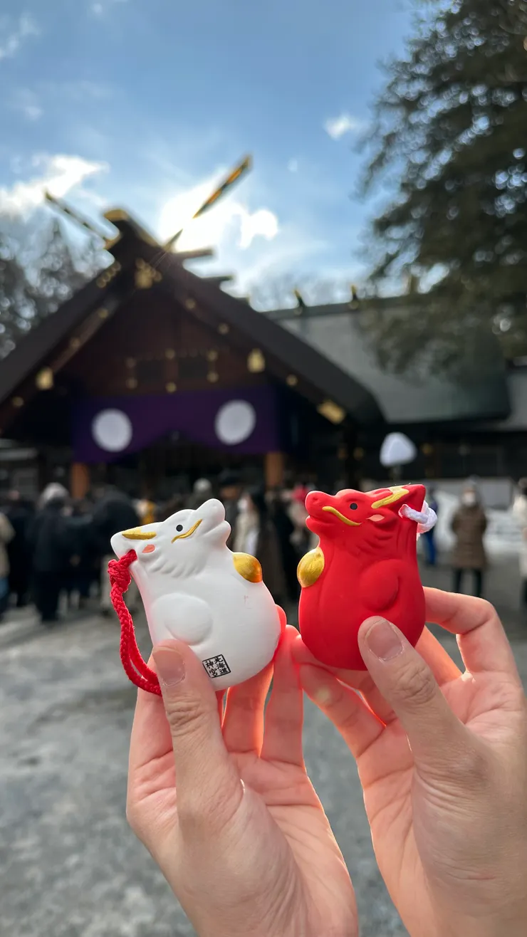 在北海道神宮買了喜歡的御守