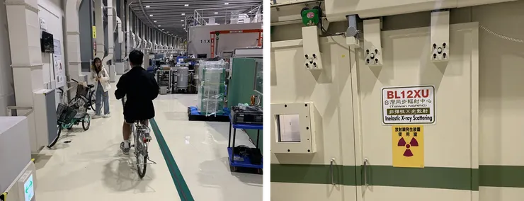 在出口處可以看到公用的腳踏車可以使用，右圖就是這次去的第一條線 BL12XU！