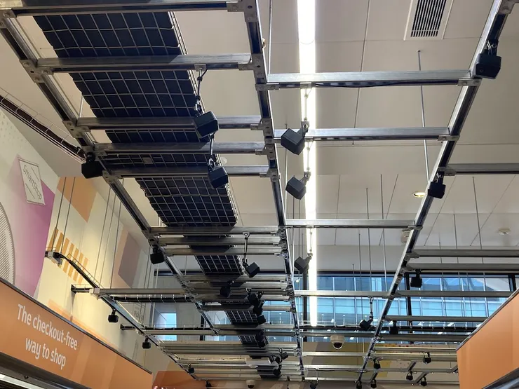 自動付款超市內的天眼