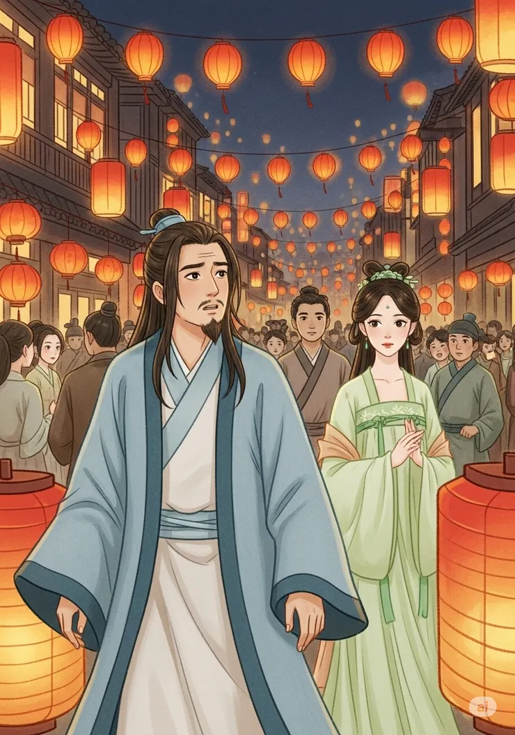 英蓮走失，眾人尋找。