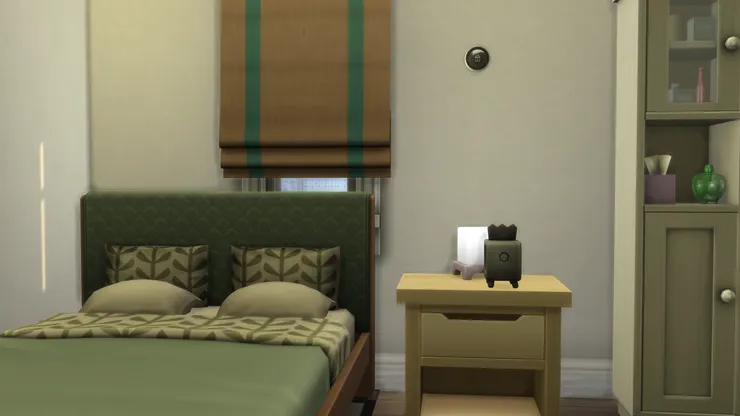 只要是用來拍照的家居,我一定會安裝窗簾!沒有私隱怎麼行?這裏我用了竹簾。