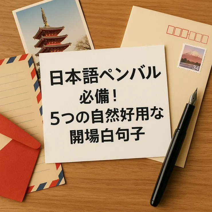 日文筆友(日本語ペンパル)必備!5 個自然好用的開場白句子