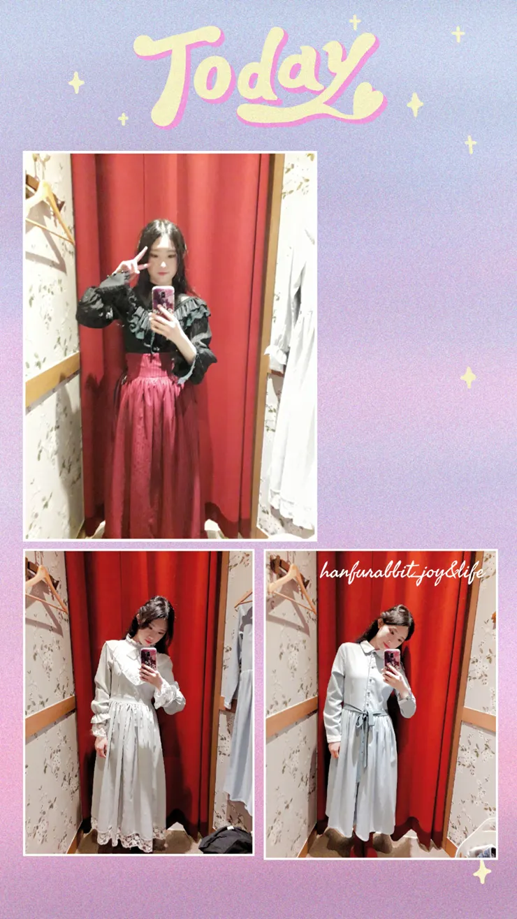 可以試穿3套再選,選了最上面,喜歡風格更明顯的