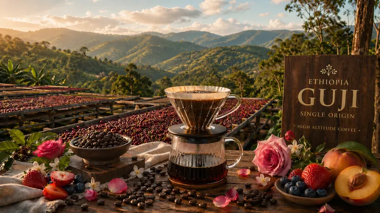 【花果微酸】古吉 日曬G1 金礦山 (淺焙)