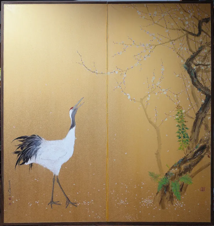 〈雪梅舞鶴／鶴子梅妻〉