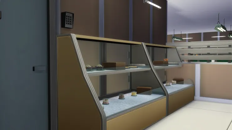 記不記得員工休息室？所以門外有密碼鎖。