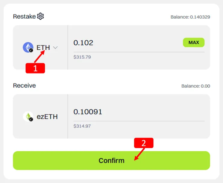 官方網頁:https://app.renzoprotocol.com/