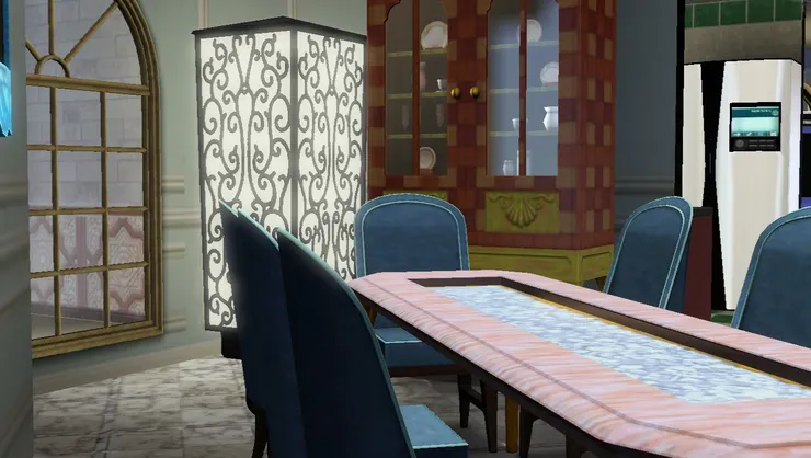 這角度看飯廳跟平常的家居很像。