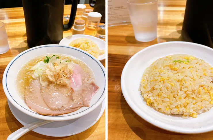 鹽味拉麵及炒飯