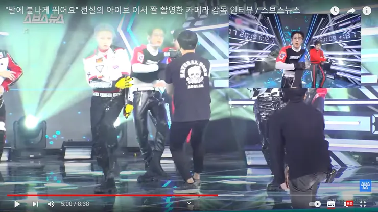 《人氣歌謠》手持動態攝影師工作畫面（圖片取自採訪影片）