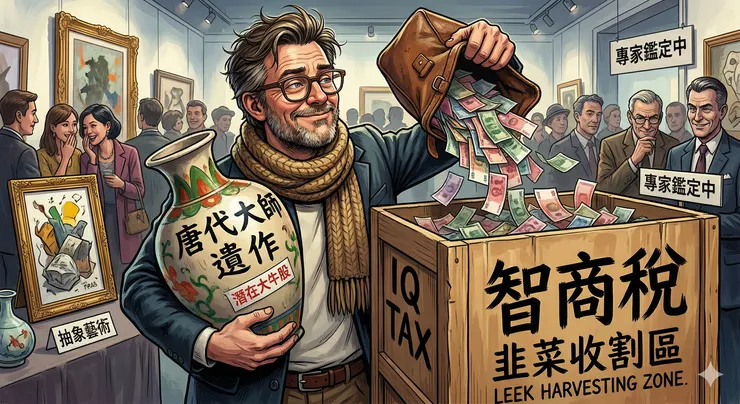 自以為花了心力花了鈔票收藏的藝術品，其實就只是繳了『智商稅』跟變成被收割的韭菜