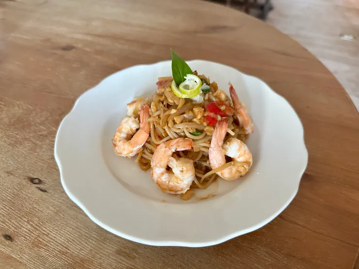 微辣蒜香蝦蝦麵   340元