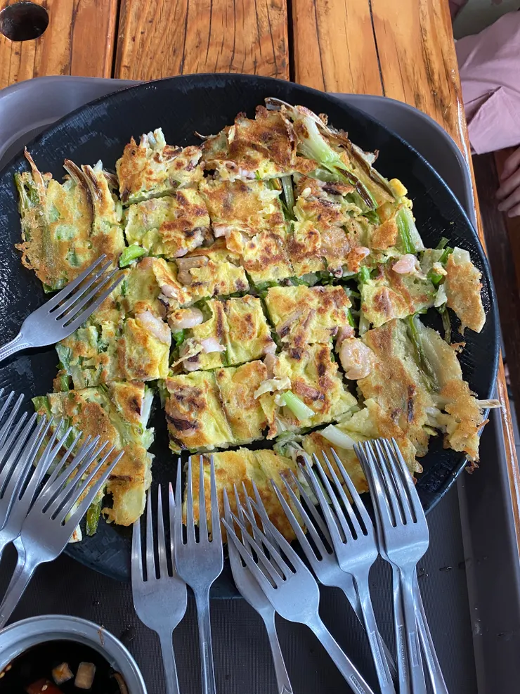 導遊慰勞的地道韓式海鮮煎餅