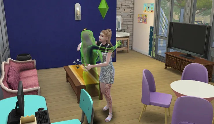 桑雅告別了她的前身... 媽媽~