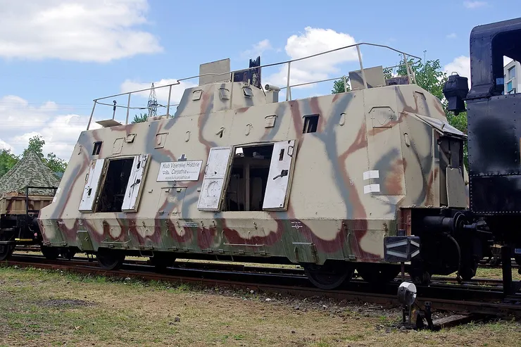 布拉迪斯拉發鐵路博物館保存的德國二戰時期裝甲列車 BP-44 的指揮車