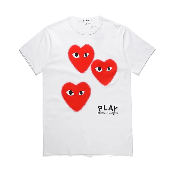 Jual Comme des Garcons Play 2020 3 Hearts T-shirt - Jakarta Barat - Kray Friday | Tokopedia