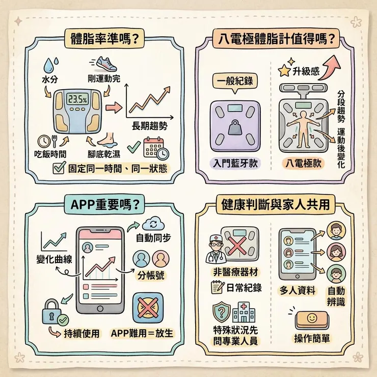 體脂計常見問題：買前最容易卡住的地方