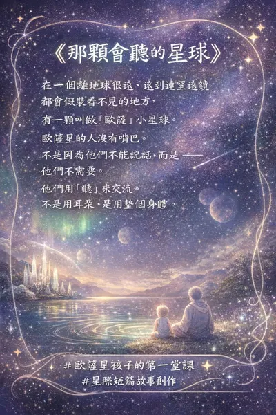 《那顆會聽的星球》