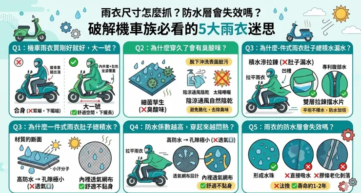 雨衣尺寸怎麼抓？