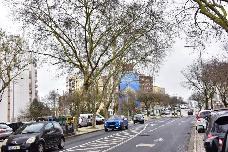 太加河以南的街景，相較舊市區，這裡更現代居家。