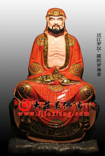 脫胎跋陀羅尊者彩繪佛像