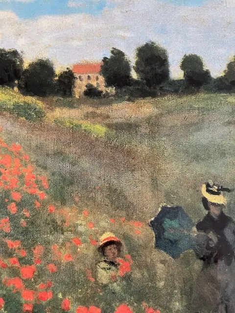 Monet 著名的 Poppy Fields （ Monet 畫冊照片）