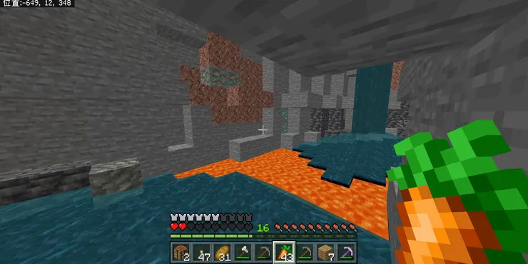 在峽谷裡被火燒到快死了,居然發現了鑽石還是兩顆!!!