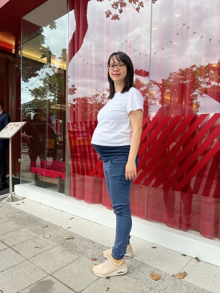 後期大肚子的我