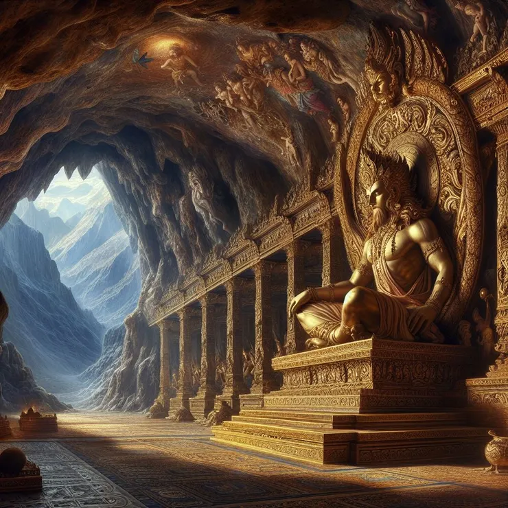 天神、地神、海神變成了石像。