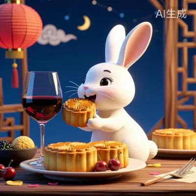 🐰中秋節快樂🥮人月兩團圓🍷