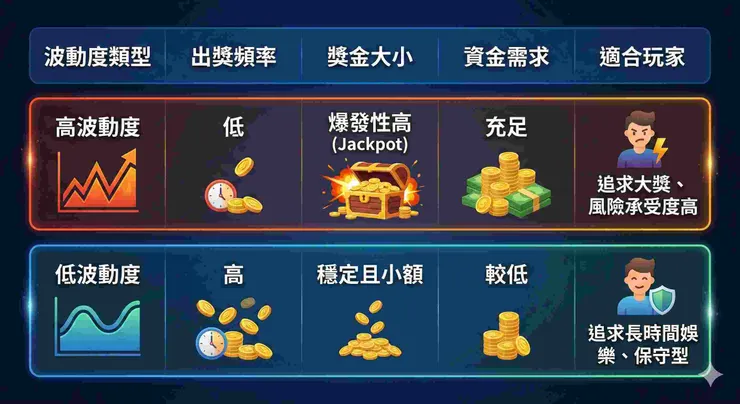 高波動度跟低波動度的比較