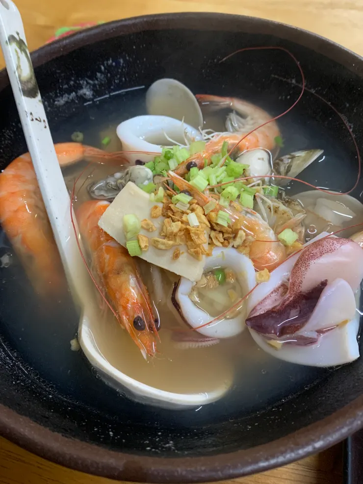 請一定要點招牌海產粥