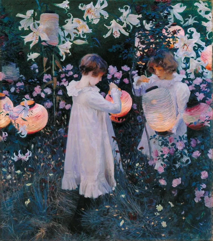 John Singer Sargent《Carnation, Lily, Lily, Rose》