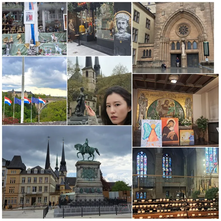 盧森堡聖母院 William Square 阿道夫橋 , 唯一女公爵雕像夏洛特