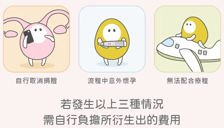 捐卵療程進行中如果因個人因素無法配合完成療程須賠償相關損失，圖片來源：送子鳥生殖中心