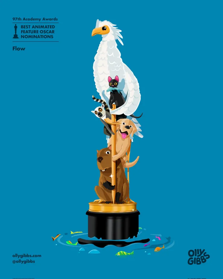 《喵的奇幻漂流》於第77屆坎尼影展「一種注目」單元驚艷首映，奪第97屆奧斯卡最佳動畫長片，成拉脫維亞首部摘奧斯卡桂冠之片。